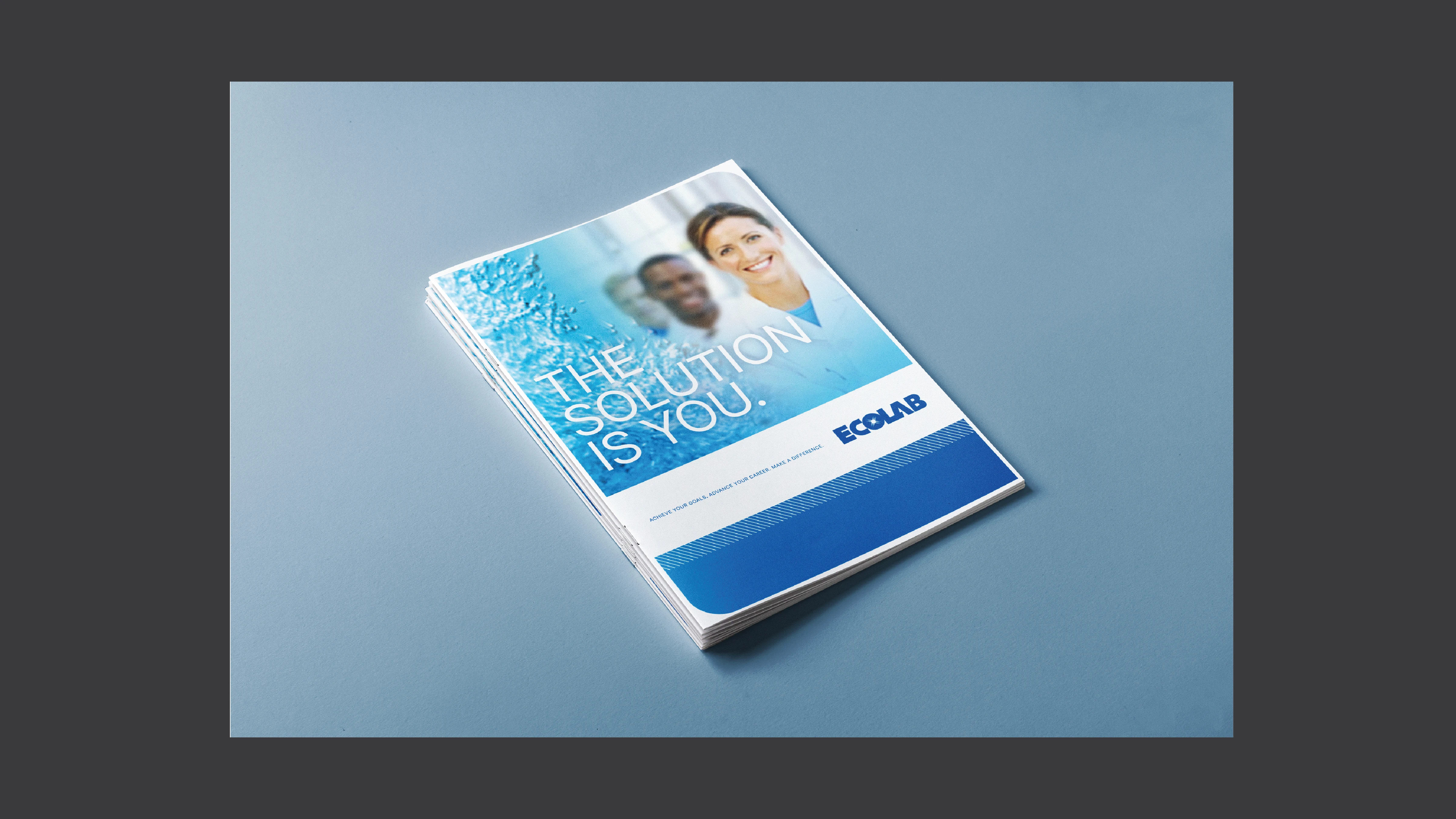 Ecolab MedTech branding group with product materials and advertising
